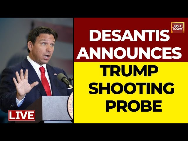 ⁣Donald Trump Shooting LIVE News: Florida Guv Ron DeSantis Announces Probe Into Assassination Attempt