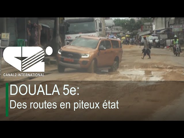 ⁣DOUALA 5e: Des routes en piteux état