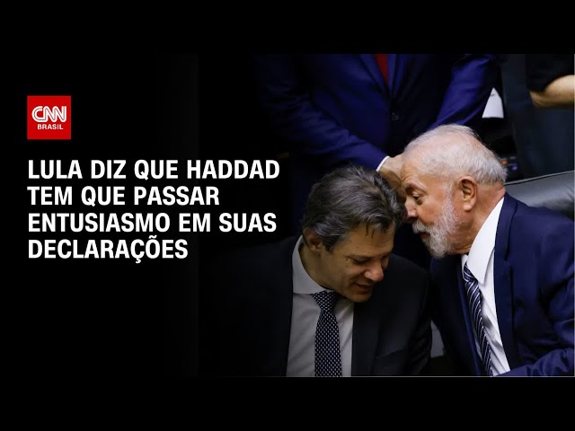 ⁣Lula diz que Haddad tem que passar mais entusiamo em suas declarações | CNN 360º