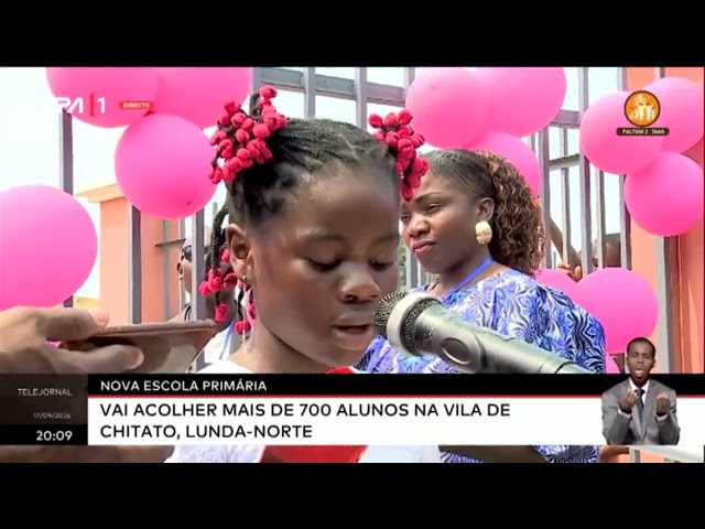 ⁣Dia do Heroi Nacional - Marcado com inauguração de escola primária na Lunda-Norte