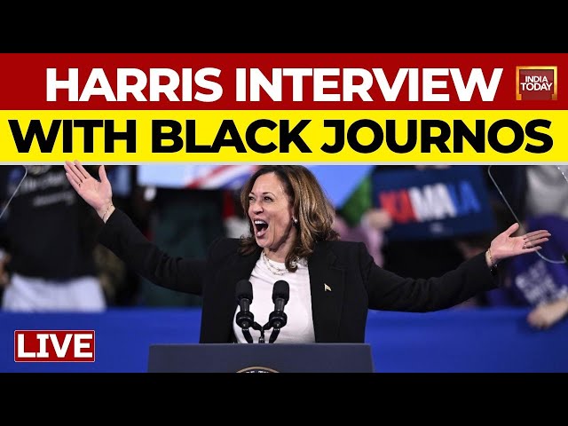 ⁣Kamala Harris NABJ Interview LIVE: President-Elect Harris Rare Interview With Black Journalists