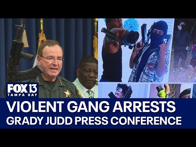 ⁣Grady Judd agency nabs 144 gang members, seizes 144 weapons in violent gang investigation