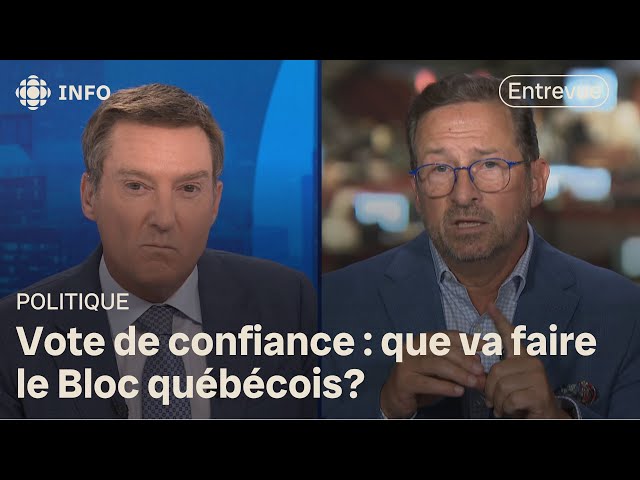 ⁣Vote de confiance mercredi prochain : entrevue avec Yves-François Blanchet