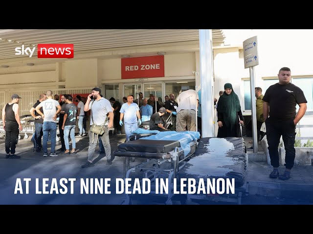 ⁣Lebanon: At least nine dead from blasts - as pagers said to be 'a new brand' Hezbollah has