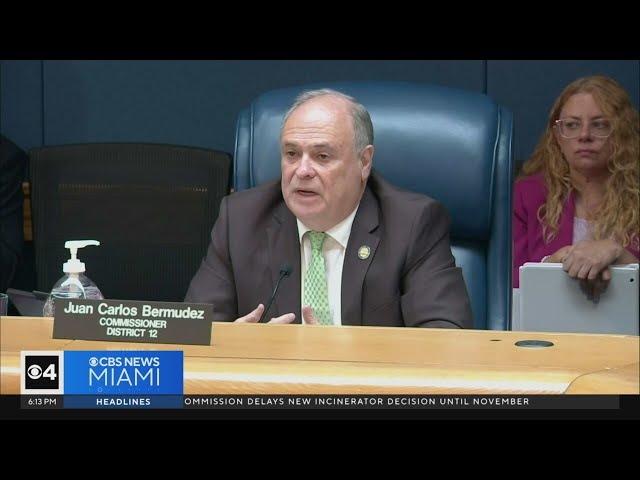 ⁣Miami-Dade County Commission delays new incinerator decision until November