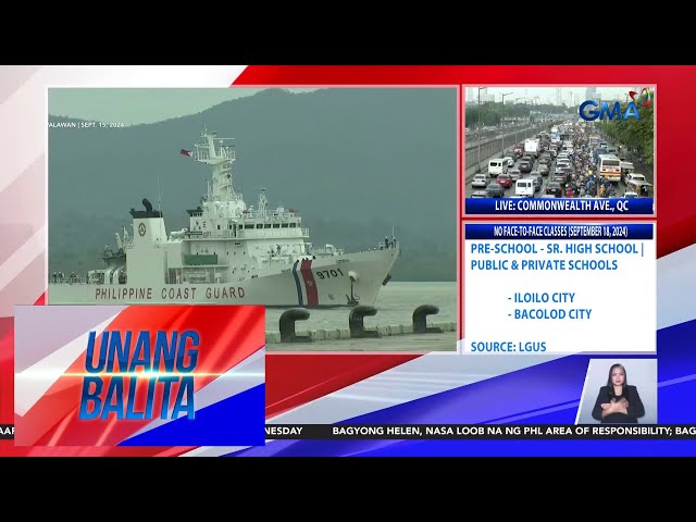 ⁣PHL Navy – 65 Chinese vessels, namataan sa Escoda Shoal | Unang Balita