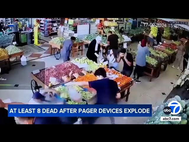 ⁣Exploding pagers kill at least 8, injure 2,700 others in Lebanon