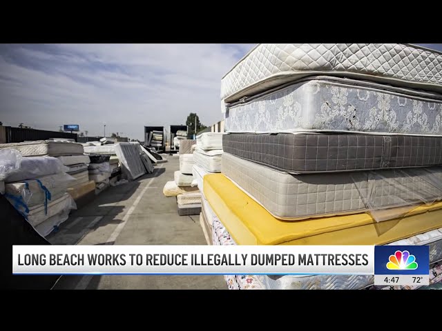 ⁣Long Beach program aims to reduce illegally dumped mattresses