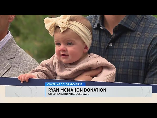 ⁣Rockies third baseman Ryan McMahon donates $1 million check to Children's Hospital Colorado