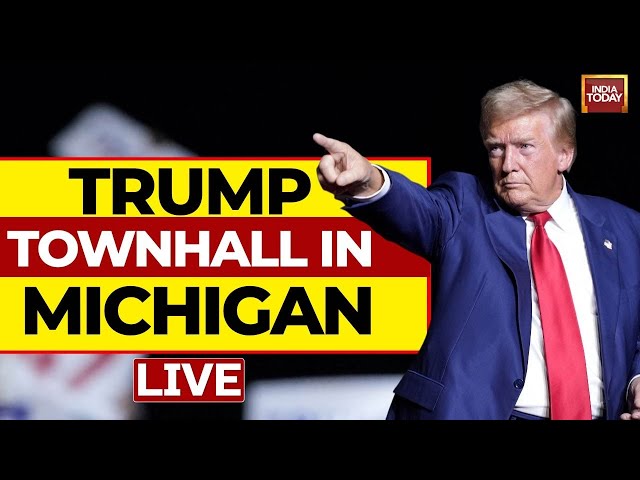 ⁣Trump Flint Speech LIVE: Donald Trump First Townhall Since Second Assassination Attempt | Trump