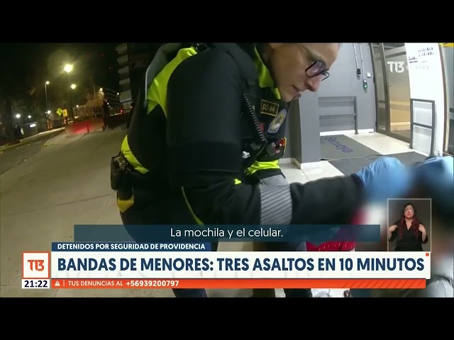 ⁣Banda de menores de edad realiza tres asaltos en 10 minutos