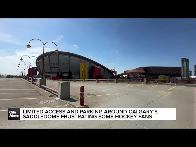 ⁣Limited access and parking around Calgary’s Saddledome frustrating some hockey fans