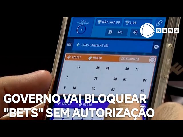 ⁣Governo vai bloquear 'bets' sem autorização em outubro