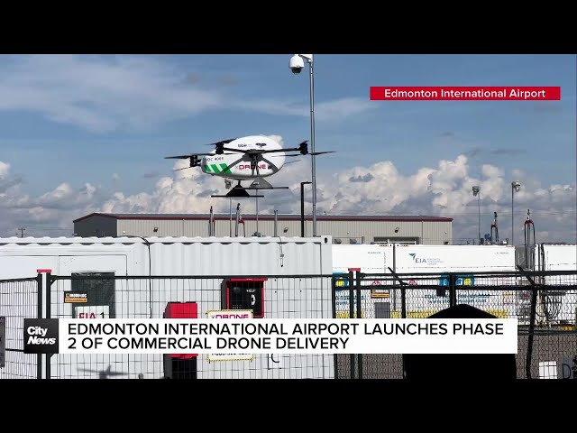 ⁣Edmonton Airport Drone Delivery Program launches second phase