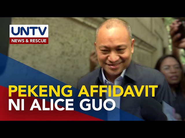 ⁣DOJ, kakasuhan ang mga abogado ni Alice Guo dahil sa umano’y ‘fake counter affidavit’