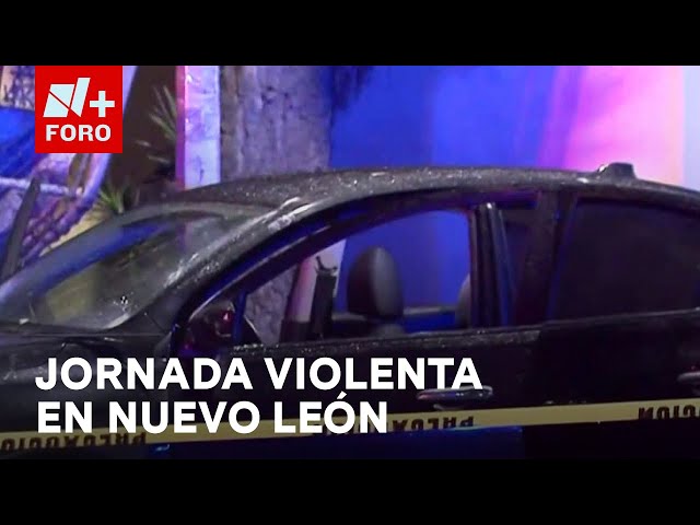 ⁣Cuatro muertos y 11 heridos deja jornada violenta en Monterrey, Nuevo León - Las Noticias