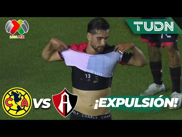 ⁣¡A LAS REGADERAS! Roja para Aguirre | América 1-0 Atlas | Liga Mx -AP2024 - J8 | TUDN