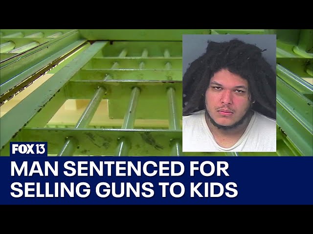 ⁣Man sentenced for selling guns to kids