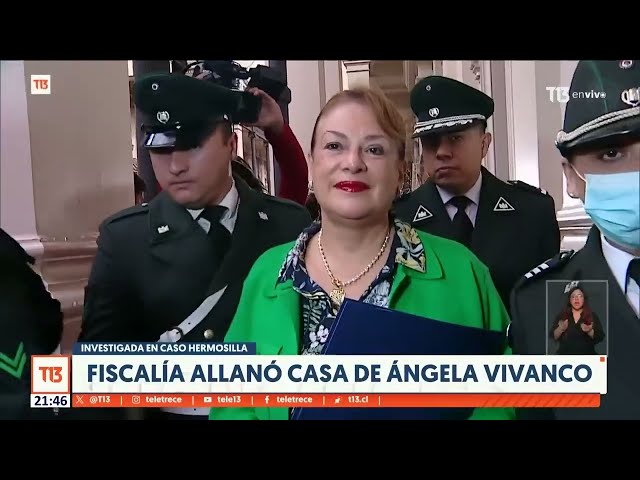 Fiscalía allanó casa de Ángela Vivanco