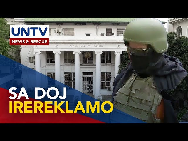 ⁣Reklamo sa mga nagkanlong umano kay Quiboloy, inaasahang sa DOJ Head Office isasampa