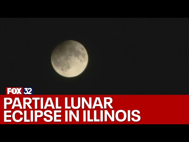 ⁣A partial lunar eclipse will be visible Tuesday night