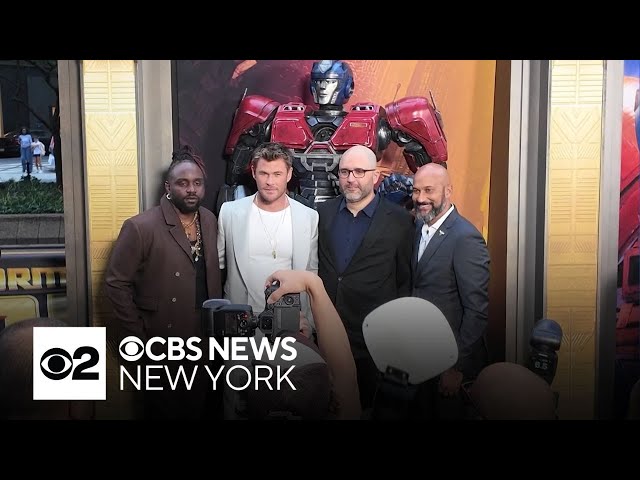 ⁣"Transformers One" stars roll out at NYC premiere