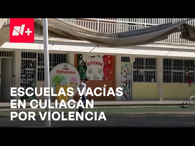 ⁣Violencia en Culiacán: Escuelas lucen vacías en regreso a clases - En Punto