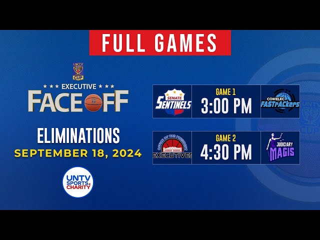 ⁣LIVE FULL GAMES: UNTV Cup Executive Face-Off at Novadeci Convention Center, QC | Sep. 18, 2024