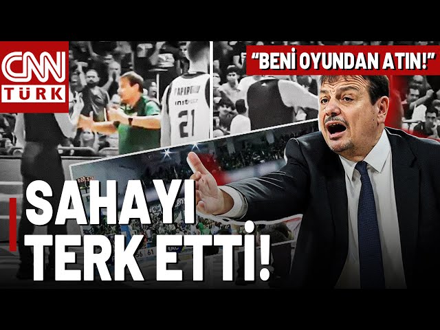 Türkiye'yi İşgalci Gösterdiler! Yunan Taraftarın Skandal Pankartına Ergin Ataman Tepki Gösterdi