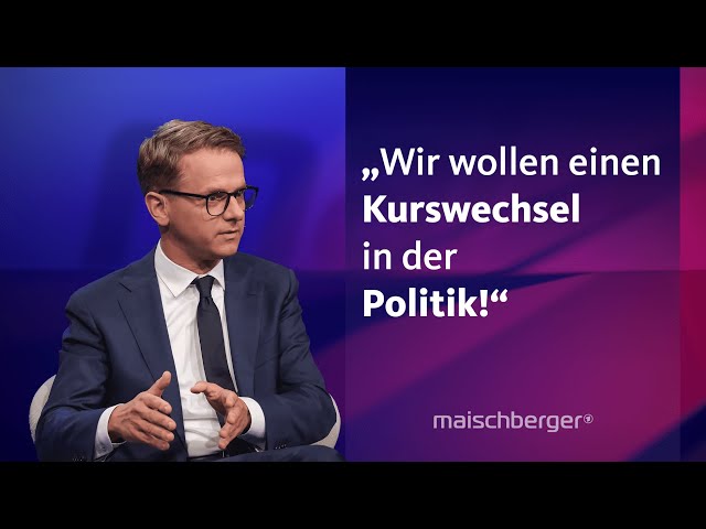 ⁣Carsten Linnemann und Omid Nouripour über Merz, Migration und Koalition | maischberger