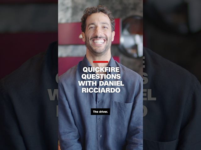 ⁣Quick fire questions with Daniel Ricciardo