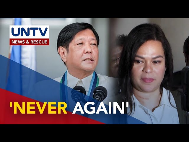 ⁣VP Sara, tahasang sinabi na hindi sila magkaibigan ni PBBM; Tandem sa Marcoses, ‘never again’