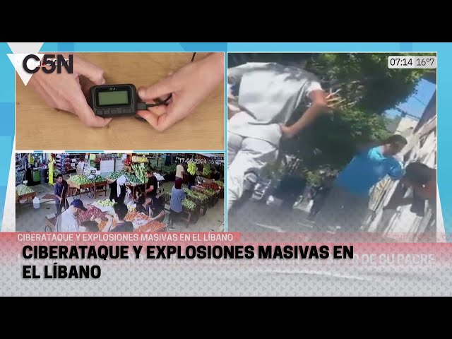 ⁣CIBERATAQUE y EXPLOSIONES MASIVAS en el LÍBANO