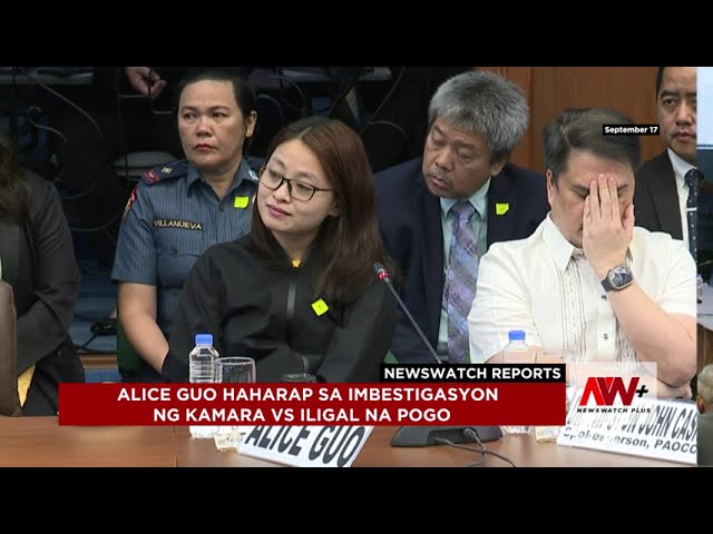 ⁣Alice Guo haharap sa imbestigasyon ng Kamara vs iligal na POGO | NewsWatch Reports