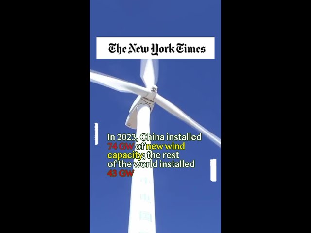 ⁣China leads, powers global green transition: NYT