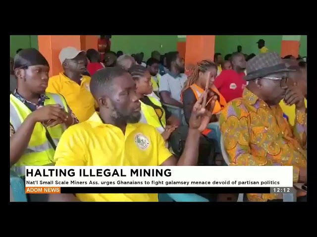 ⁣Nat'l Small Scale Miners Ass. urges Ghanaians to fight galamsey menace devoid of partisan polit