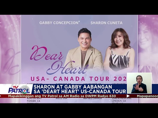 ⁣Tambalang Gabby-Sharon magtatanghal sa US, Canada