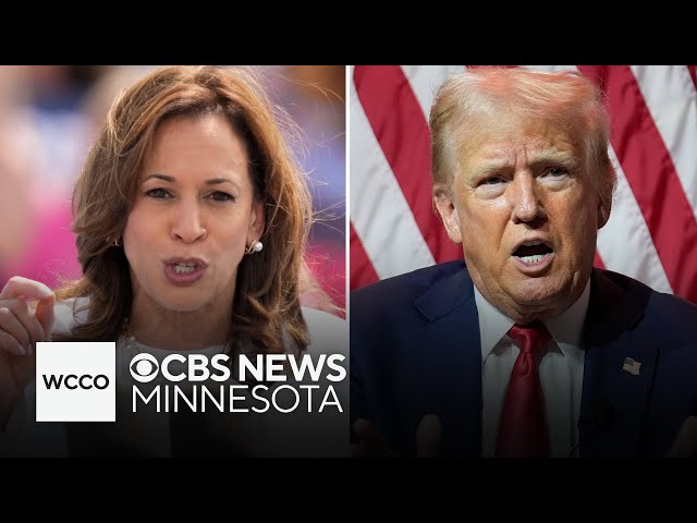 ⁣Trump, Harris hit battleground states