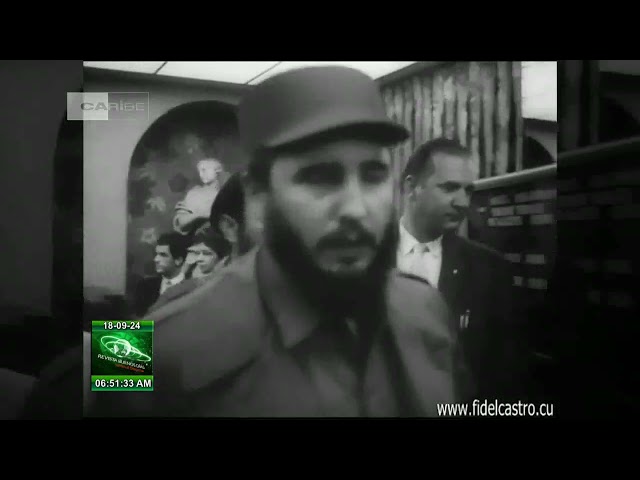 ⁣Cuba: Aniversario 64 de la visita de Fidel Castro a Nueva York