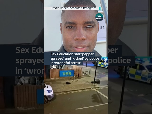 ⁣Reece Richards shared footage of the moment he says police officers 'pepper-sprayed' him #