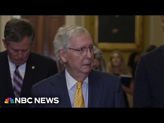 ⁣McConnell: Government shutdown before election ‘politically beyond stupid’