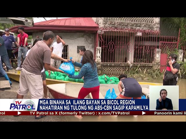 ⁣Mga binaha sa ilang bayan ng Bicol hinatiran ng tulong