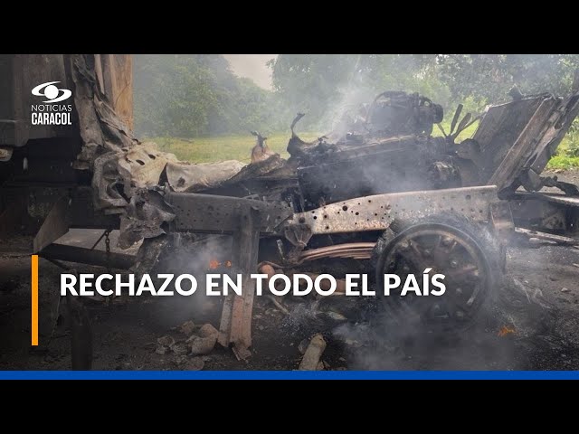 ⁣Repudio en Colombia por ataque del ELN a base militar en Arauca