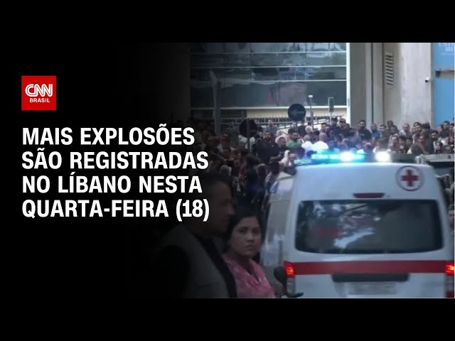 ⁣Mais explosões são registradas no Líbano nesta quarta-feira (18) | LIVE CNN