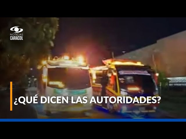 ⁣Rechazo en Medellín por carreras de buses de servicio público