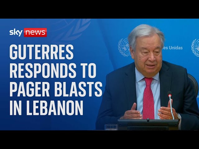 ⁣United Nations Secretary General Antonio Guterres holds news conference - Watch in full