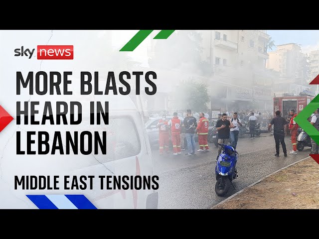 ⁣Sky's Alex Crawford reports from Beirut as more blasts heard in Lebanon