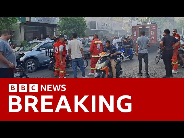 ⁣Exploding walkie-talkies in Lebanon kill at least three and injure hundreds | BBC News