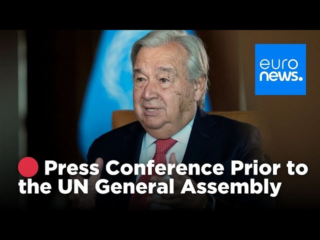 ⁣ Antonio Guterres: Press Conference Prior to the UN General Assembly | euronews 