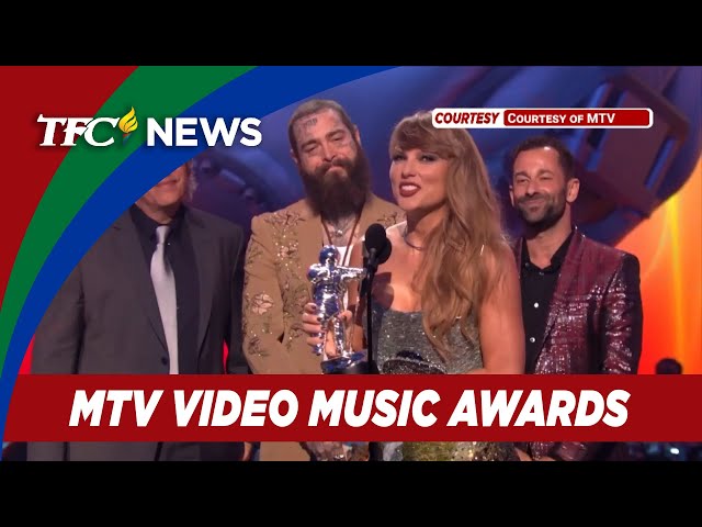 ⁣Taylor Swift humakot ng 6 Moonmen trophies sa MTV Video Music Awards | TFC News New York, USA